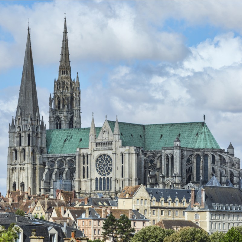 Notre-Dame De Chartres Cathedral, France.