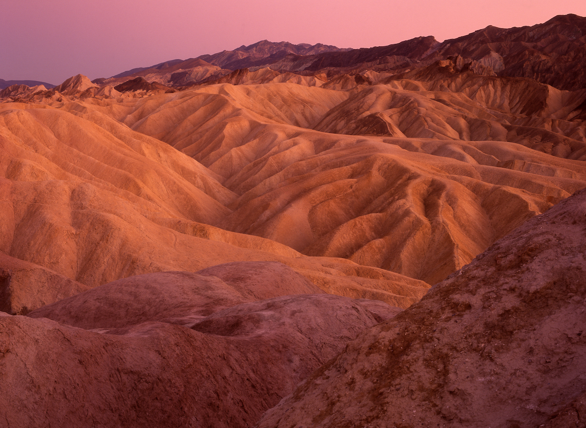 Sunrise Zabriskie Point, Furnace Creek, Death Valley National Park