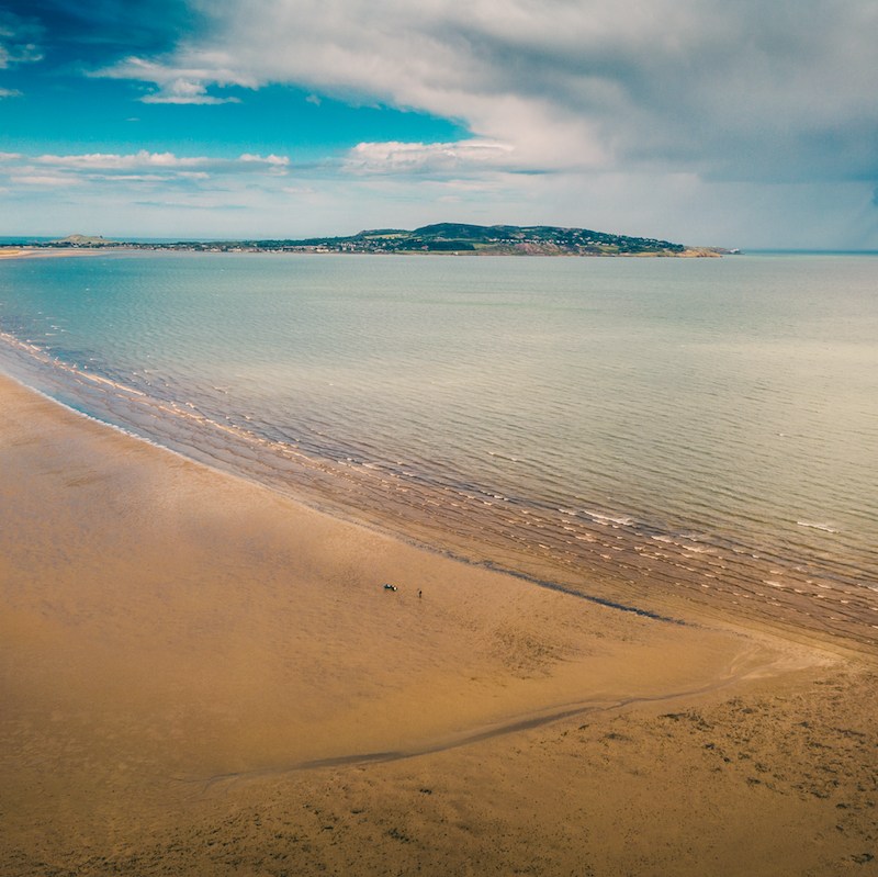 Howth Beach in Dublin, Ireland.