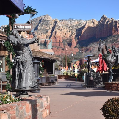 Main street Sedona restaurants, shops, etc.