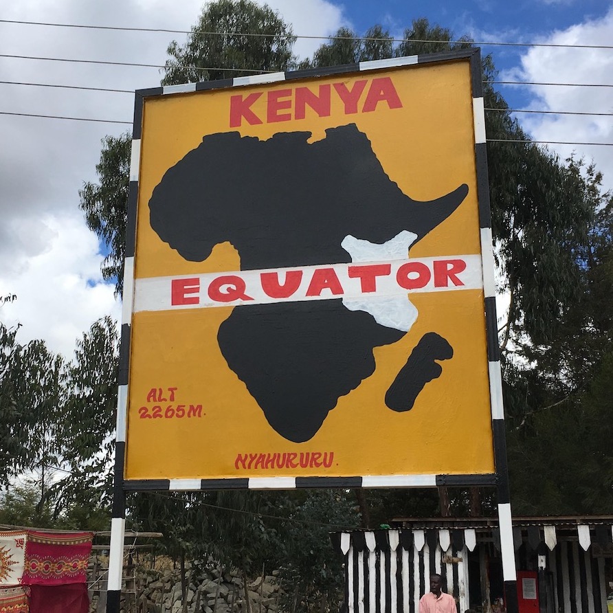 A sign in Kenya.