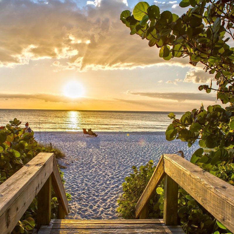 Sunset over Naples, FL.