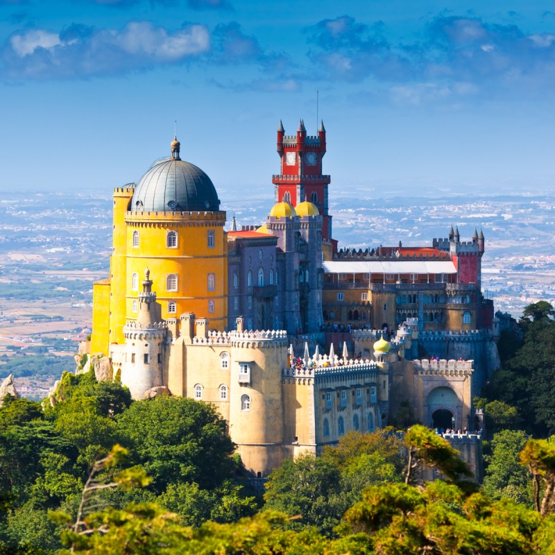 National Palace of Pena in Sintra, Portugal.