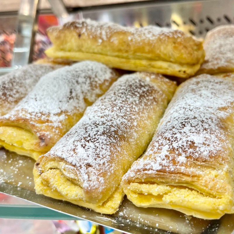 Travesseiros, one of the tastiest pastries in Europe, in Sintra, Portugal.