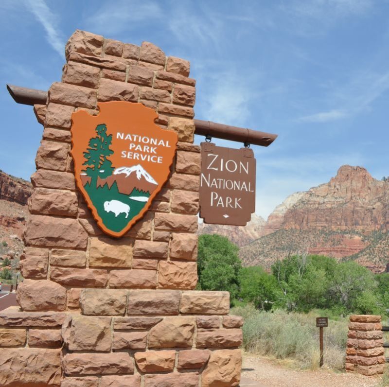 Zion National Park Sign
