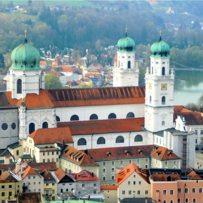 The beautiful town of Passau, Germany