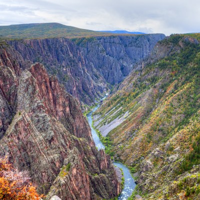 Black Canyon of the Gunnison National Park, in fall.