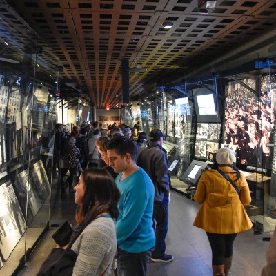Internal view of the Holocaust Memorial Museum.