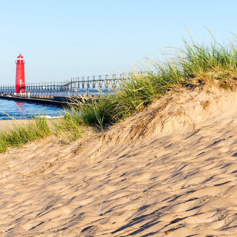 Grand Haven Michigan Lighthouse and Pier