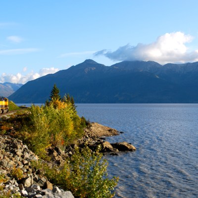 Alaska Railroad Turnagain Arm in Alaska