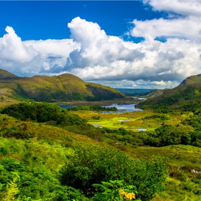 Landscape of Lady's view, Killarney National Park in Ireland