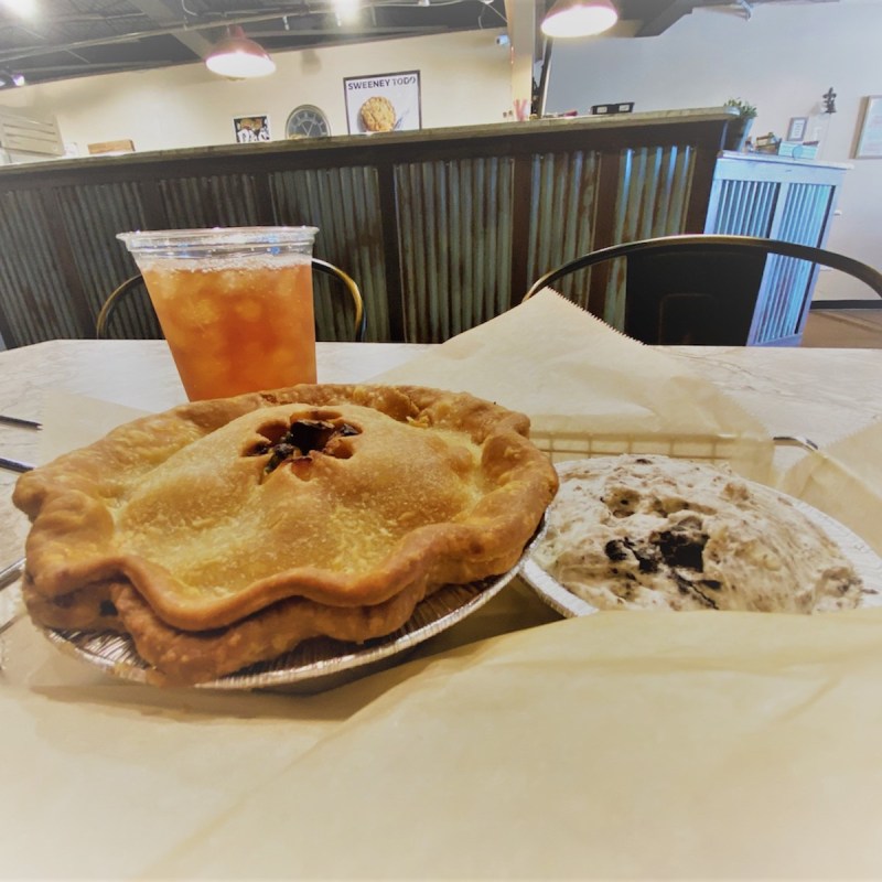 The delicious Chicken Pot Pie at the Fayetteville Pie Company.