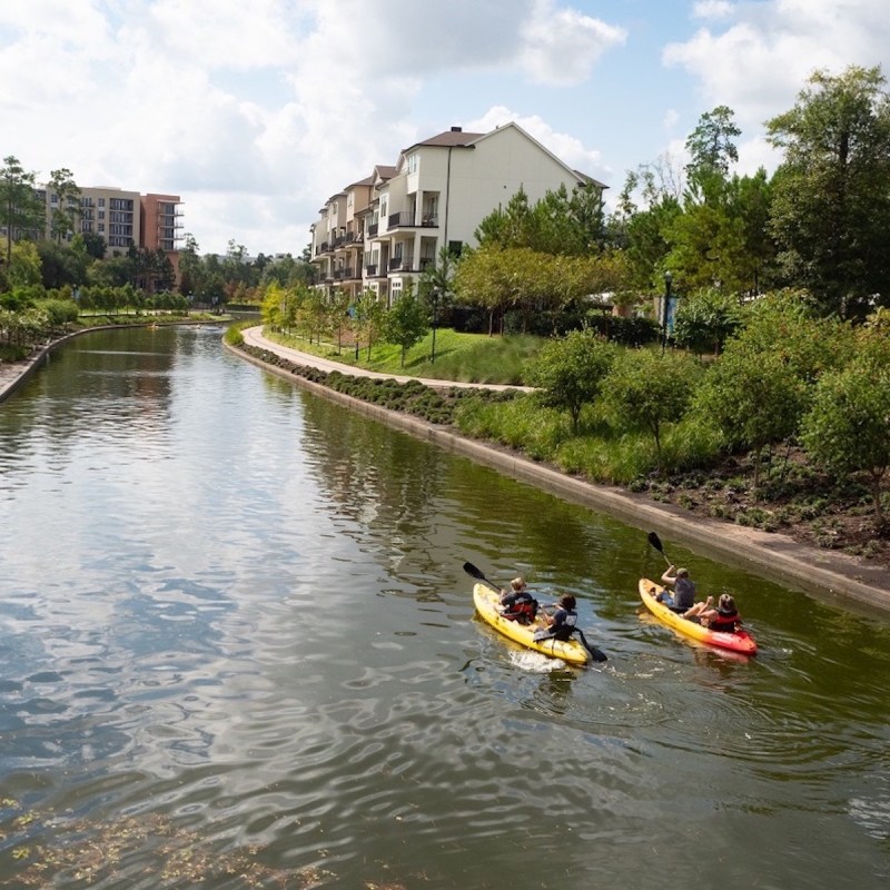 Kayakers on The Waterway