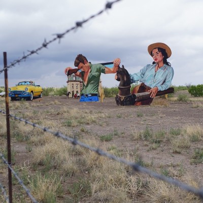 Giant Movie Display in Marfa