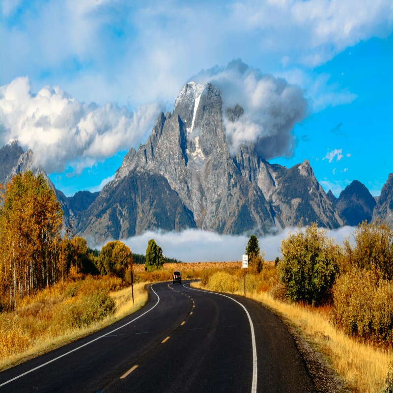 Landscape Of Grand Teton National Park In Wyoming