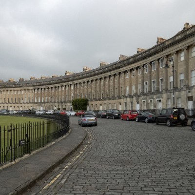 The grand sweep of the Royal Crescent