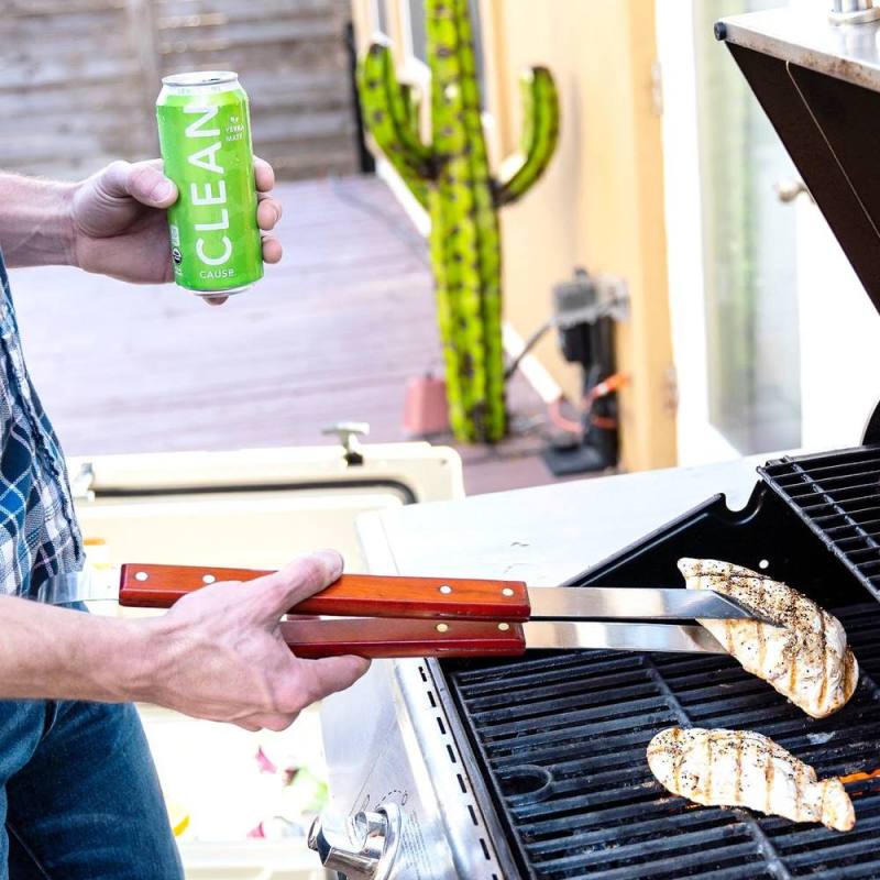 CLEAN Cause energy drink while grilling