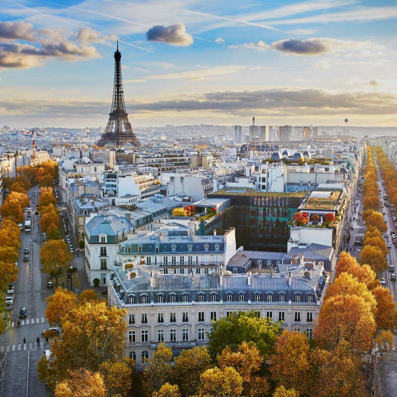 Paris, France, during fall.