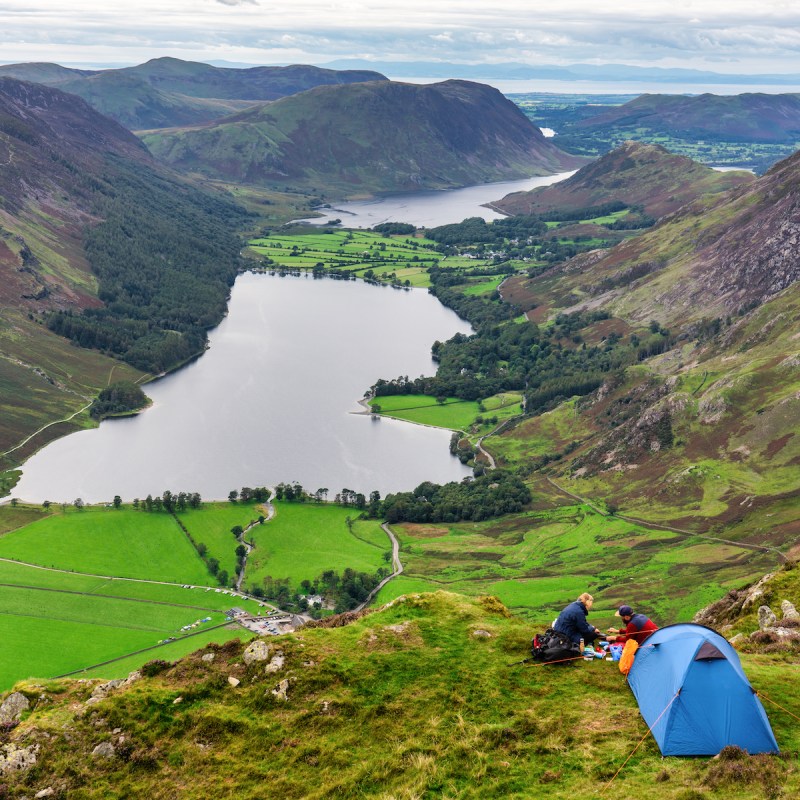 Camping at the Lake District in England