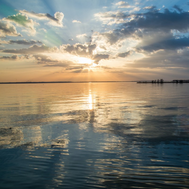 Sunset over Lake Livingston, Texas