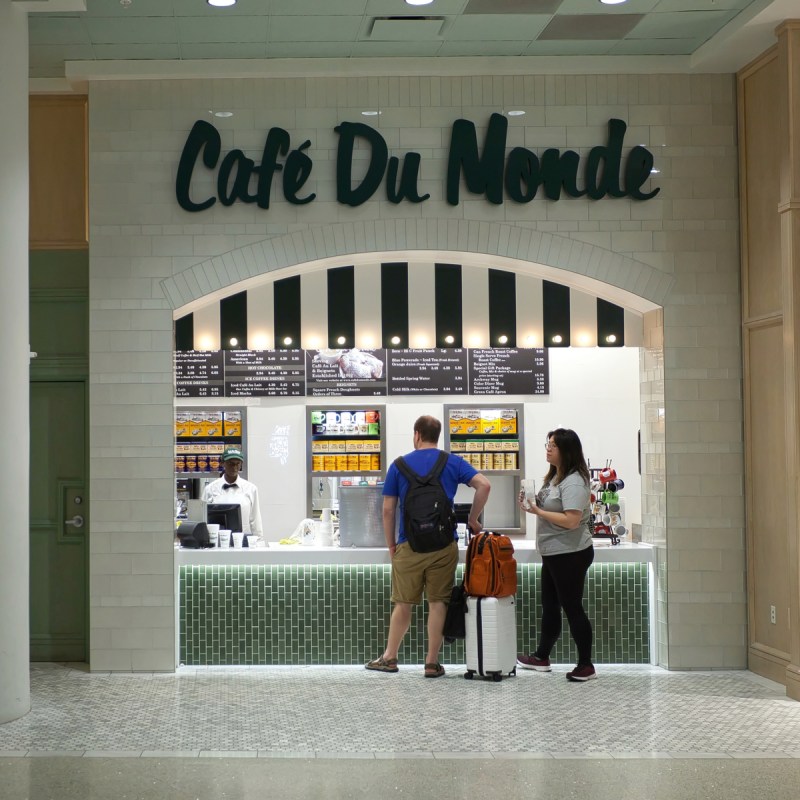 Cafe Du Monde at Louis Armstrong New Orleans International Airport.