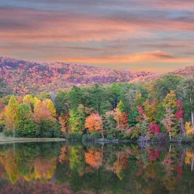 Cheaha State Park, a stop on Alabama's Fall Color Trail, in autumn.