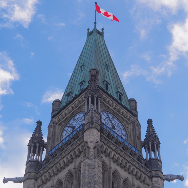 Peace Tower in Calgary, Alberta, Canada.
