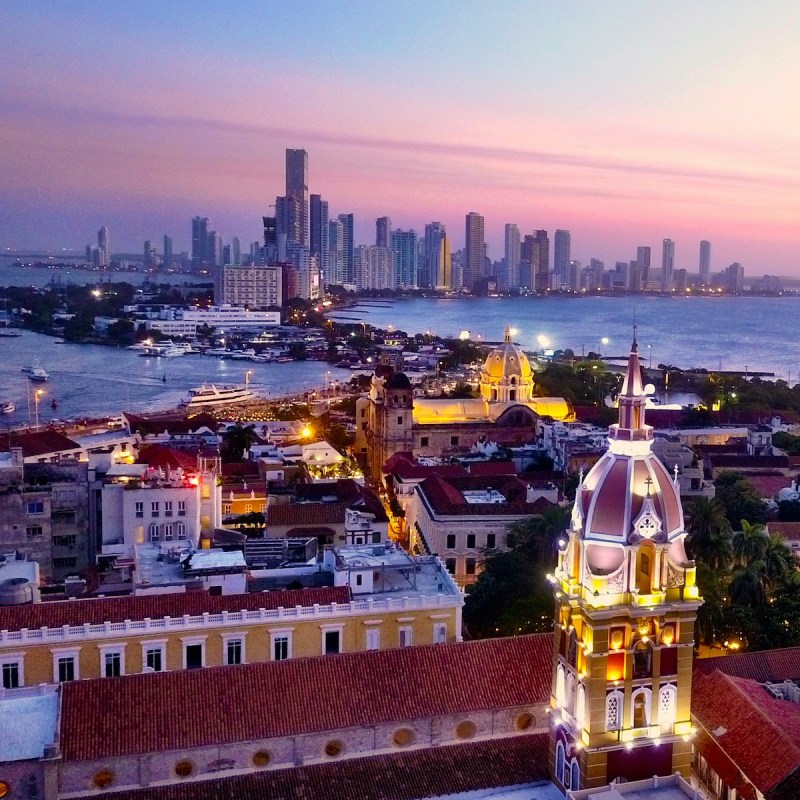Skyline of Cartagena, Colombia