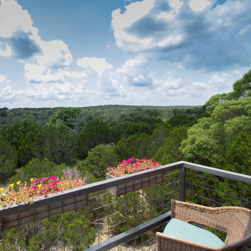 View from one of the skybox Cabins