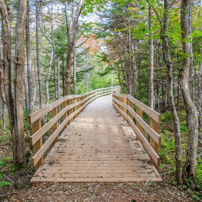 Hiking trail on Prince Edward Island, Canada