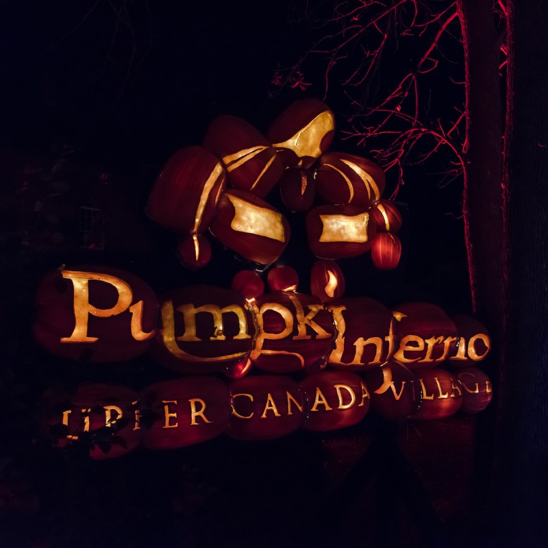 Entrance to Pumkinferno festival; Canada