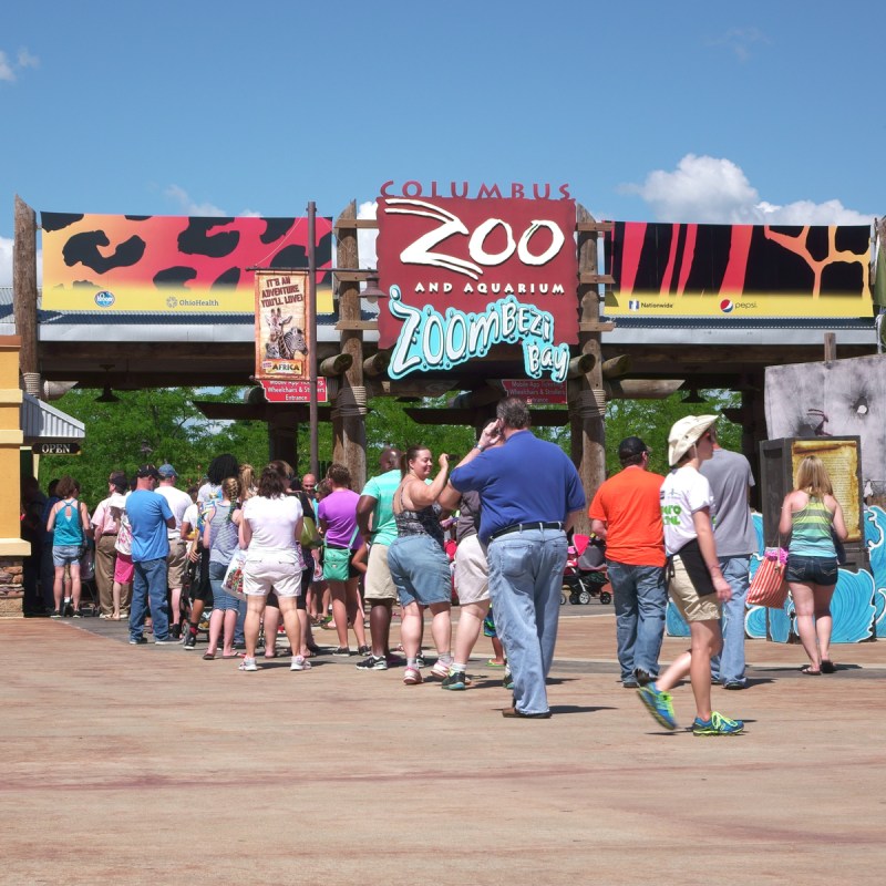 Columbus Zoo and Aquarium entrance, Ohio.