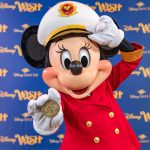 The commemorative coin created for the Disney Wish features Captain Minnie, who made her debut aboard Disney Cruise Line ships in 2019.