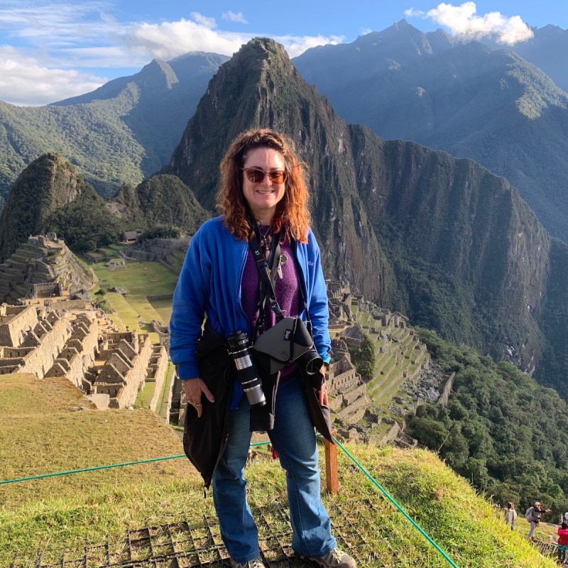 Heather Markel at at Machu Picchu.