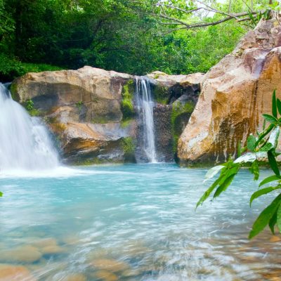 Waterfall At The Rincon De La Vieja National Park in Costa Rica