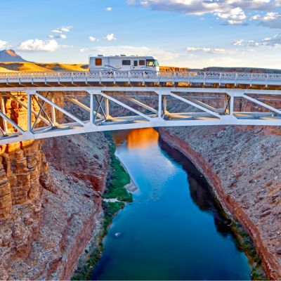 RV crossing the Colorado River