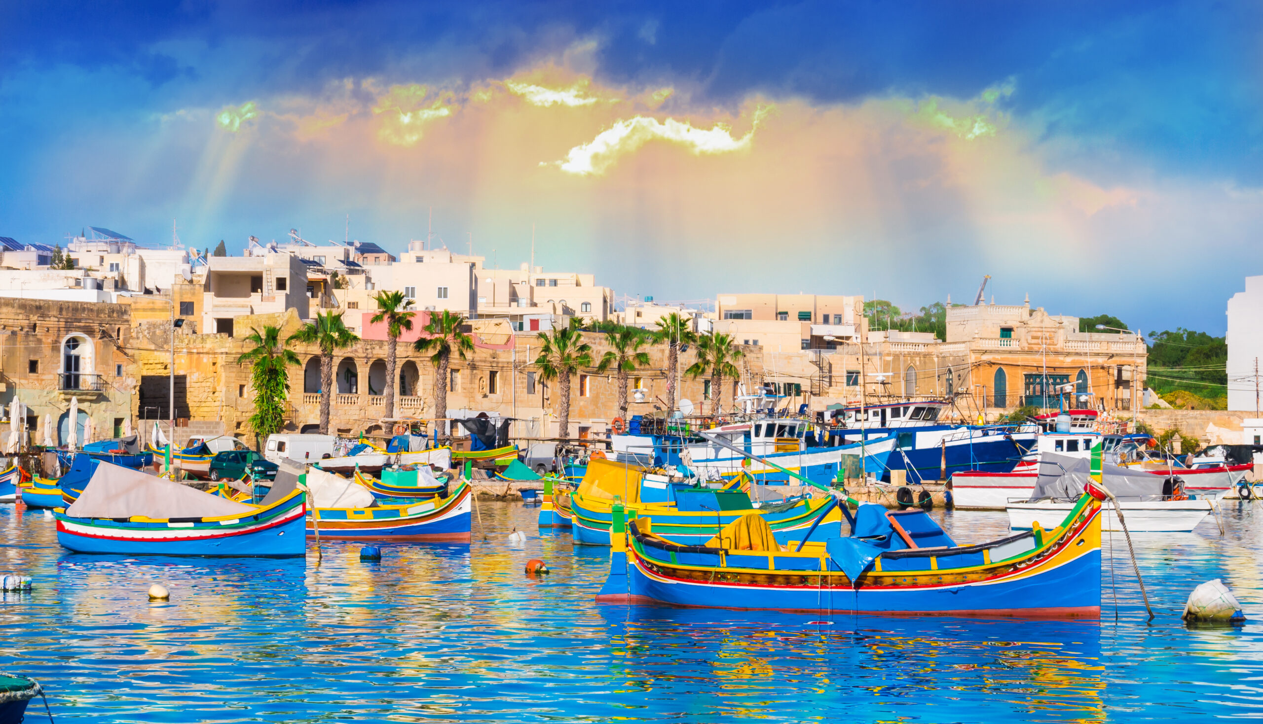 Marsaxlokk Village Harbor in Malta