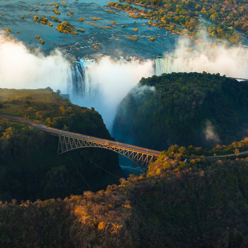 Livingstone Bridge and Victoria Falls