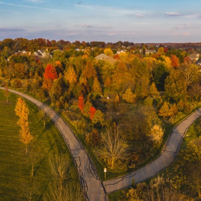 A trail running through Carmel, Indiana