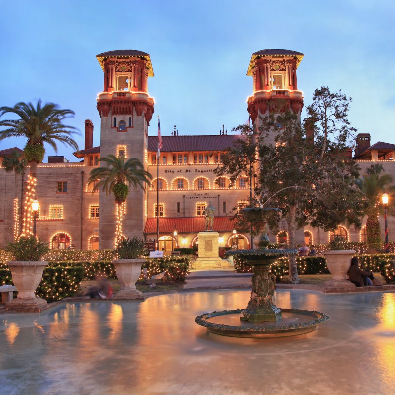 Christmas lights in St. Augustine, Florida