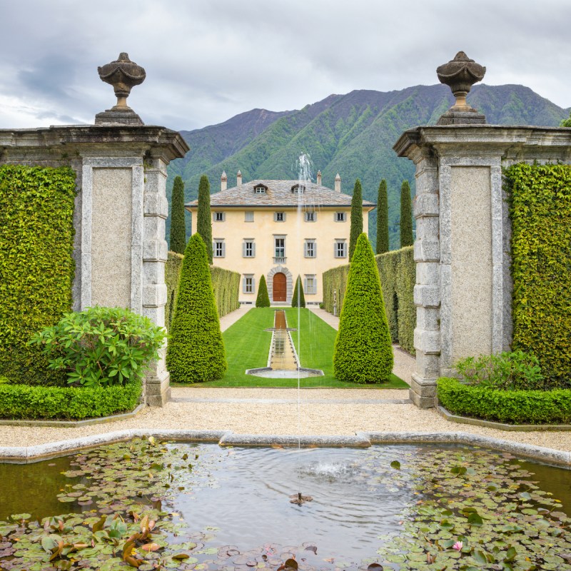 Villa Balbiano on Lake Como in Italy