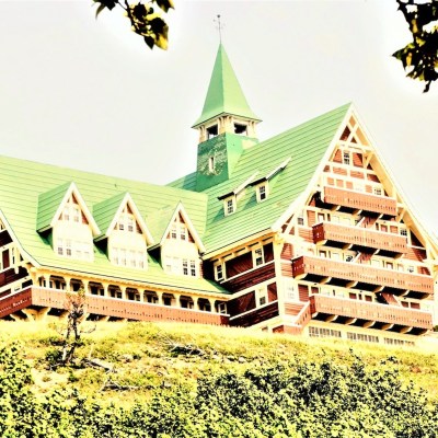 the Prince of Wales from the Waterton Beach