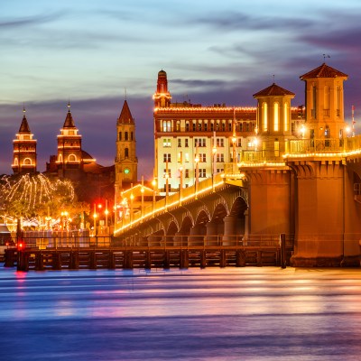 Christmas lights in St. Augustine, Florida