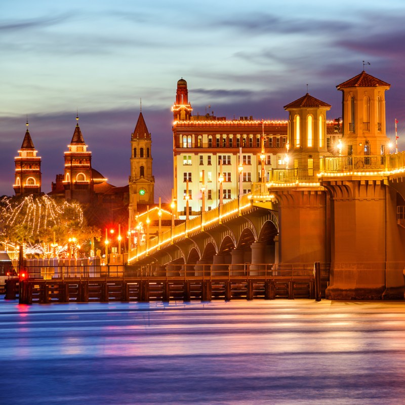 Christmas lights in St. Augustine, Florida