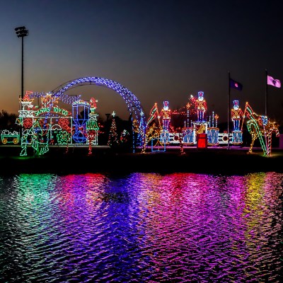 Christmas lights in Ocean City, Maryland