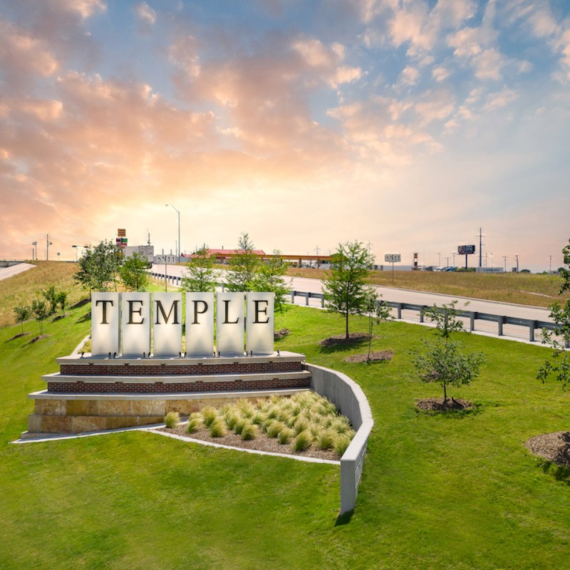Temple Texas Sign