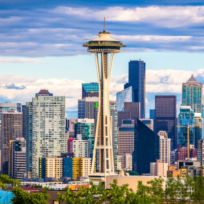 Seattle, Washington, USA downtown skyline.