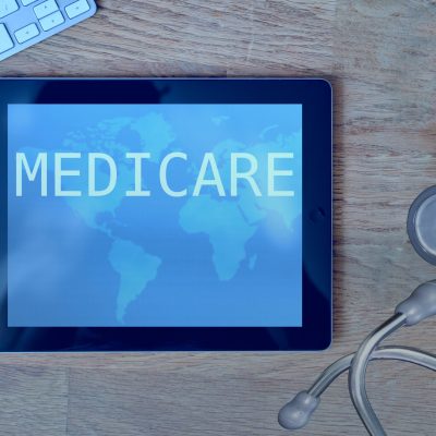 Medicare insurance on tablet