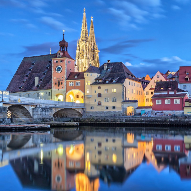 Regensburg, the best preserved medieval city in Germany.