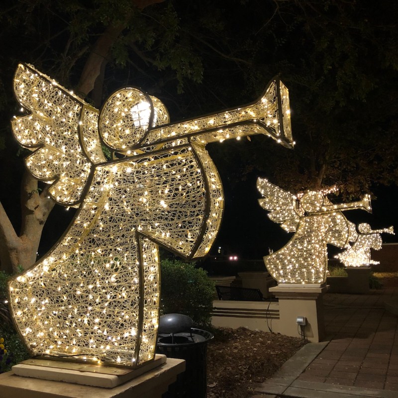 Christmas decorations at Heritage Park in Foley